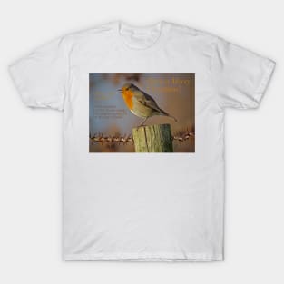 "RUSTY ROBIN" MERRY CHRISTMAS! T-Shirt